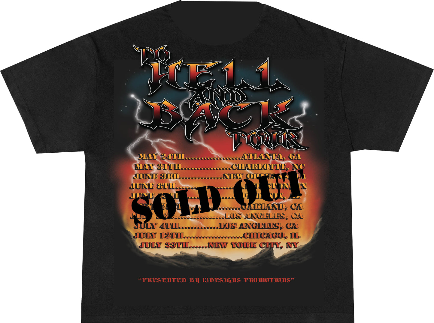 TO HELL & BACK TOUR TEE