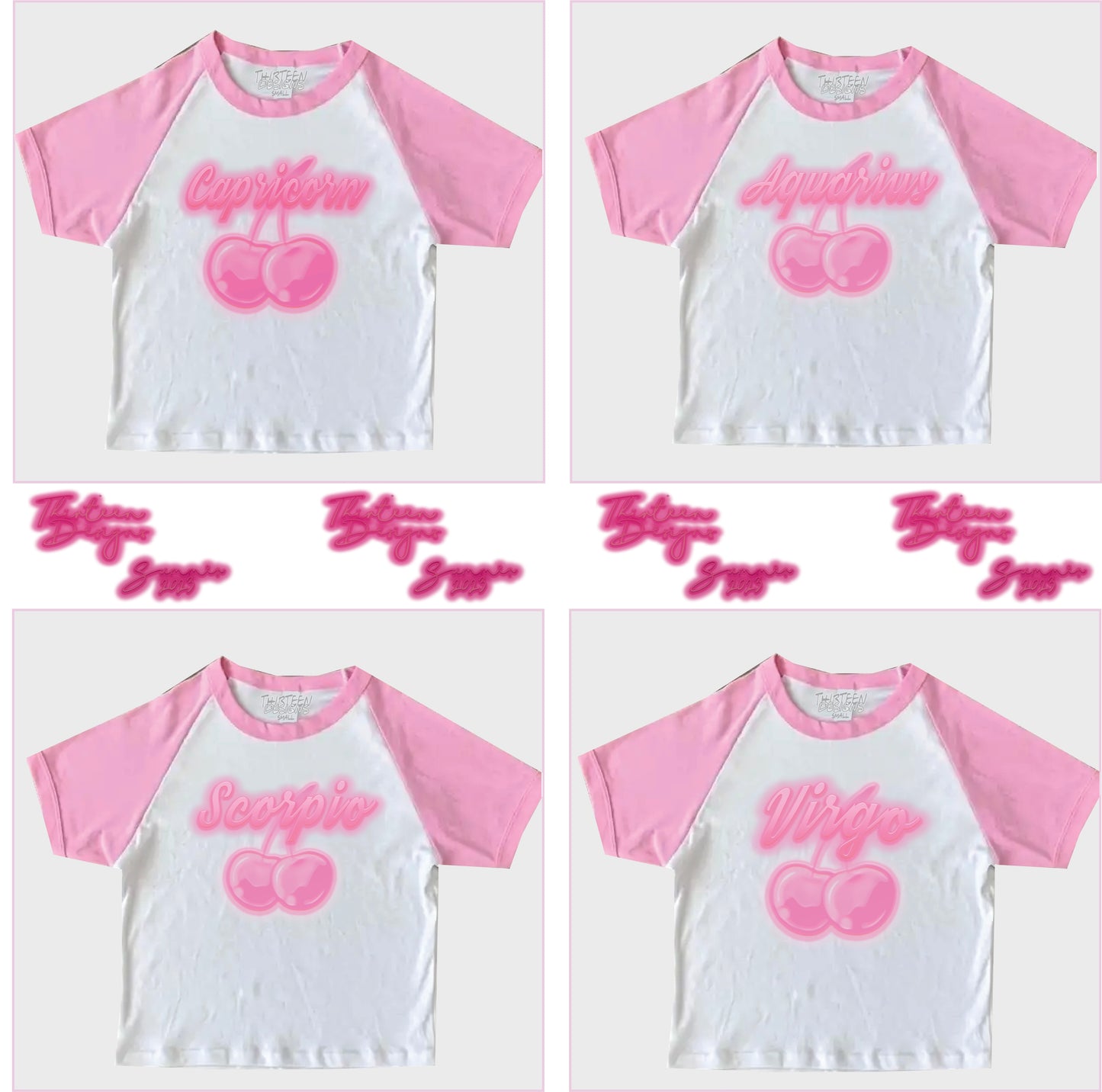 ZODIAC CROP TOP - PINK