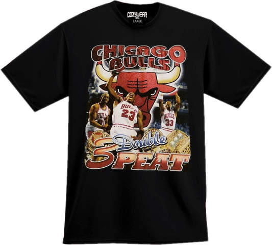 DOUBLE 3-PEAT BULLS TEE